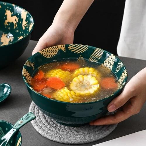 Tableware 8 Inch Japanese Style Hand Painted Underglaze Ceramic Plate Restaurant Dim Sum Dishes Round Dishes For Household Meals