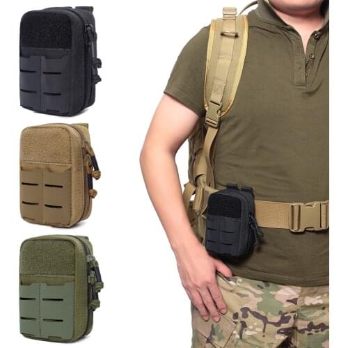 Tactical Molle Pouch Military Waist Pack First Aid Kits Bag Medical Pouch Outdoor EDC Tool Pack Hunting Camping Emergency Bag