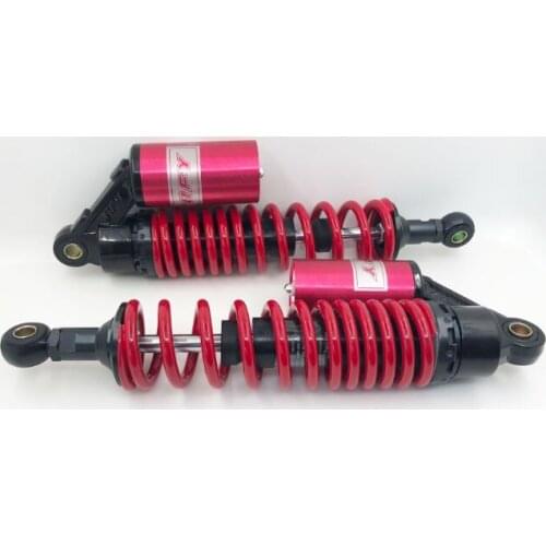 Universal 13.5 "340mm 8mm spring motorcycle Shock Absorber for sling CB750 CB400 xjr400 yamaha RD250 RD350 Black + red