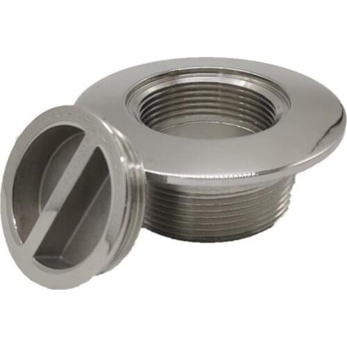 Stainless Steel Pool Vacuum Lock Free Rotation Safety Wall Suction Outlet Fitting Replacement For Pool Cleaner Suction Outlet