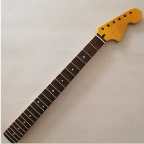 Full scalloped Guitar Neck 22 Fret Maple Wood Vintage Guitar Vintage Yelllow