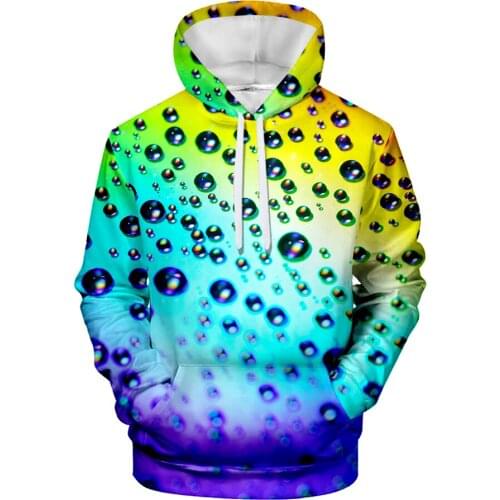 WAMNI Water Hoodie 3D Print Man Woman Autumn Pullover Tracksuit Harajuku Hooded Stylish Hoodies Sweatshirts College style