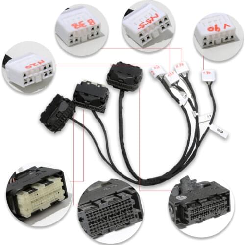 Xhorse For BMW DME Cloning Cable with Multiple Adapters B38 - N13 - N20 - N52 - N55 - MSV90 Work with VVDI PROG Programmer