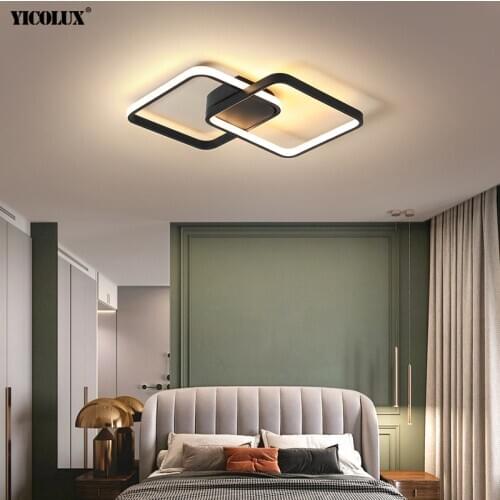 Dimmable Modern LED Chandelier Lights With Remote Control For Living Dining Room Bedroom Hall Lamps Lighting Fixtures AC90-260V