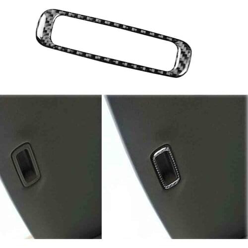 1pc Carbon Fiber Skylight Handle Decorative Trim Cover For Honda Civic 8th 06-11