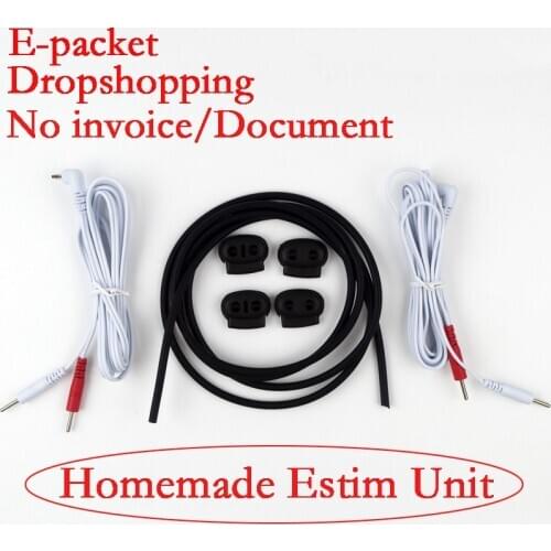 20pcs/set Conductive Rubber Kit with 2-in-1 TENS Pinwires Cables CBT Adult Sex Games DIY Electrodes