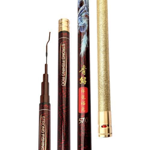 3.6-9 Meters Taiwan Fishing Rod Carbon Carp Fishing Pole Super Hard Ultralight Fishing Canne Catfish Herring Angeln Sticks Pesca