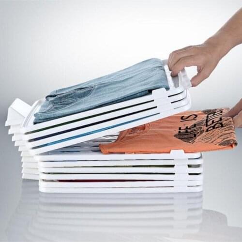 5 Pcs Wardrobe T-Shirt Clothes Folder Separator Rack Board Convenient Short Shirt Organizer Multi-Functional Storage Separate