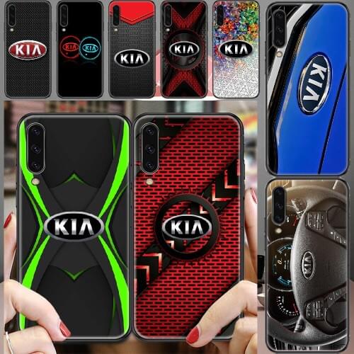 KIA Logo car Phone case For Samsung Galaxy A 3 5 7 8 10 20 21 30 40 50 51 70 71 E S 2016 2018 4G black art bumper tpu cell cover