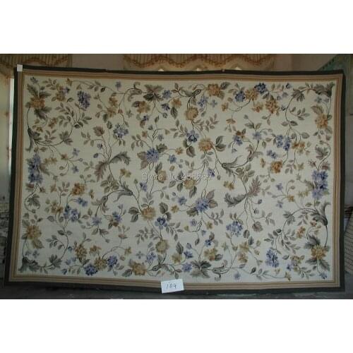 Free Shipping 6'x9' 10K Needlepoint Carpet Decorative Rugs 100% New Zealand Wool Export to Europe and America wholesale price