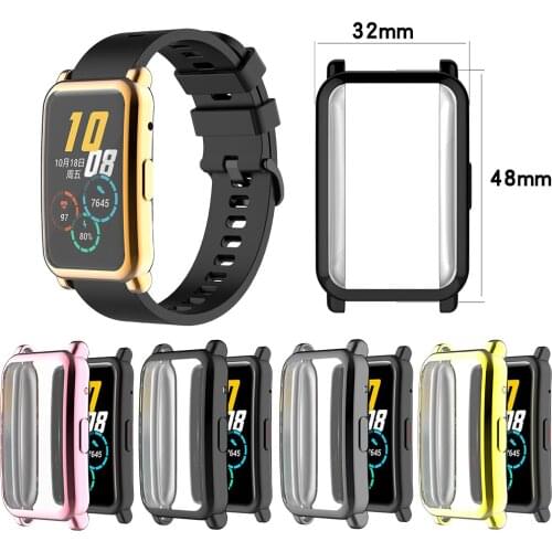 TPU Soft Silicone Plating Watch Case For Huawei Honor Watch ES Smart Watch Protective Shell Accessories For Honor ES Watch case