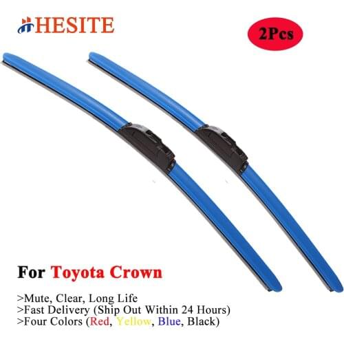 HESITE Colorful Hybrid Wiper Blade For Toyota Crown Majesta Estate Athlete V Wagon XII S180 XIV S210 XV S220 2018 2019 2020 2021