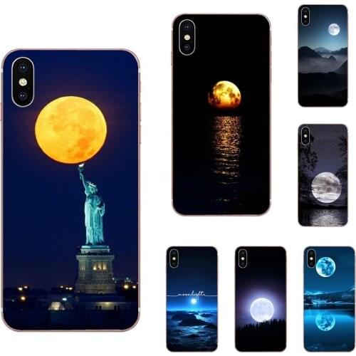 For Sony Xperia XZS XA1 L1 XA X Z Z1 Z2 Z3 Z4 Z5 XZ1 Compact E5 XZ Premium Soft Silicone TPU Transparent Pattern Full Moon