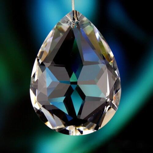 Machine Cutting 38mm 5pieces Crystal Chandelier Pendants Parts Suncatcher Shinning Lighting Parts Wedding Chains Accessories