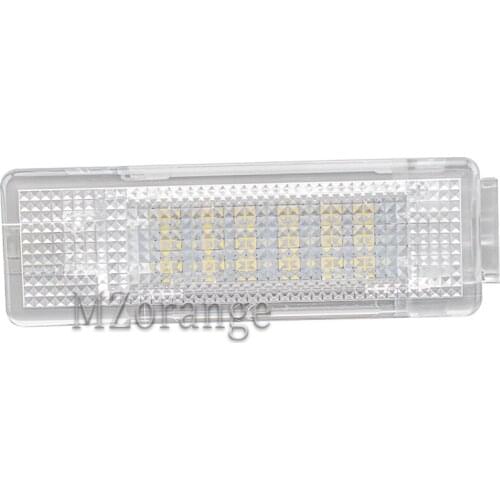 MIZIAUTO LED Number License Plate Light For Volkswagen Caddy 24SMD Rear License Plate Lamp White LED Bulbs Light
