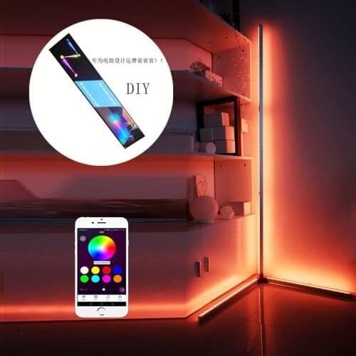 2021 New Product DIY Colorful Splicing Floor Lamp Creativity Design Bedroom Decoration Scene Corner Lamp for Living Room KTV Bar