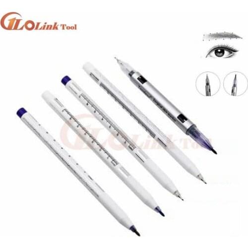 Disposable Tattoo Skin Marker Pen 4 Types Waterproof Surgical Piercing Tool + Measure Ruler Tool Positioning Accessory
