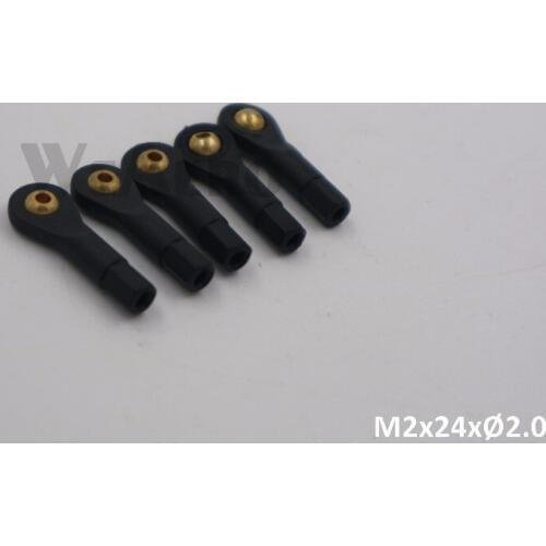 5pcs Standard Type Ball Linkage M2*H4*L24*D2.5mm