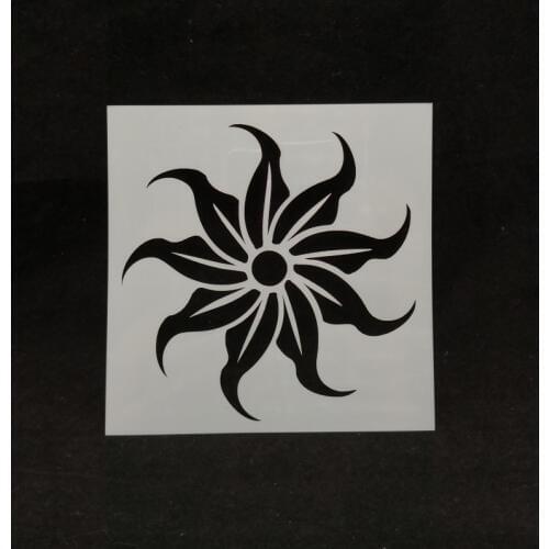 13*13 Flower Layering Stencils for Diy scrapbook/photo album Decorative Embossing coloring,painting stencil,home decor