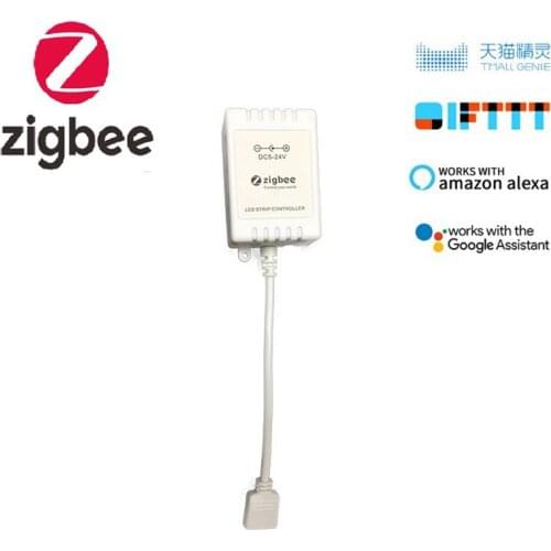 Tuya Zigbee Smart Led Controller RGB RGBCW For Light Strip 5V-24V Led Strip Compatible ZHA Zigbee2MQTT Tasmota Alexa Google Home