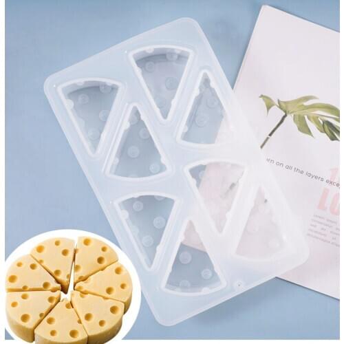 1=8pcs cheese cake Cookies Silicone Mold UV epoxy Resin Handmade Craft Decorating Mould Tools Jewelry Making Casting Accessory