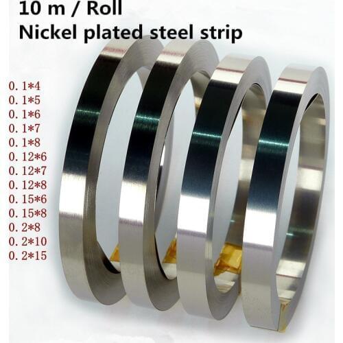 1 Roll 10 Meter 18650 Lithium Ion Battery Nickel Plate Steel With Battery Spot Welding Nickel Plated Spot Welder Connector