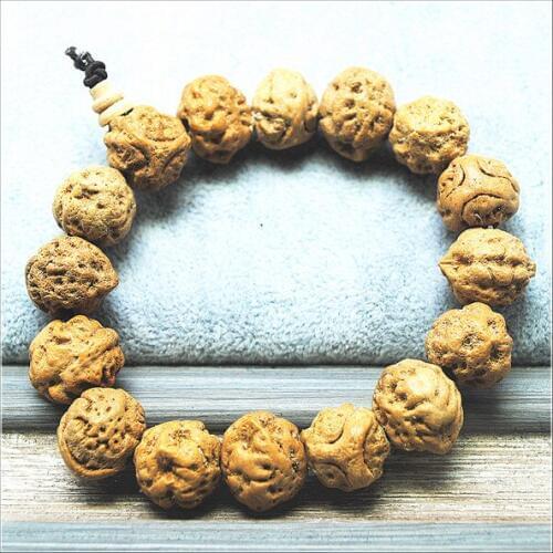 1pc natural plant nuts wooden bracelets men bracelets powerful bracelets religious jewelry organic jewelry