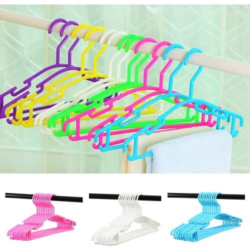 10pcs/Lot plastic clothes hanger Dryer baby hangers for clothes kids sock cloth clothing drying laundry rack stand