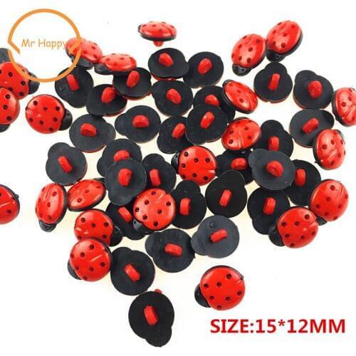 100PCs beetles Mixed Colors Resin Buttons for Sewing or Scrapbooking Garment Accessories