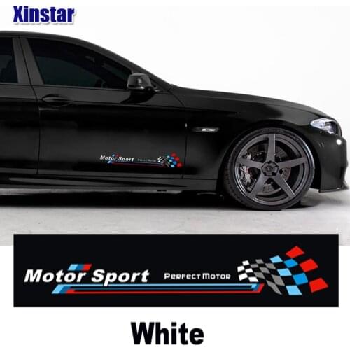 2pcs M Performance car side decoration sticker for bmw E38 E39 E46 E53 E60 E61 E64 E70 E71 E85 E87 E90 E83 F10 F20 F21 F30 F35