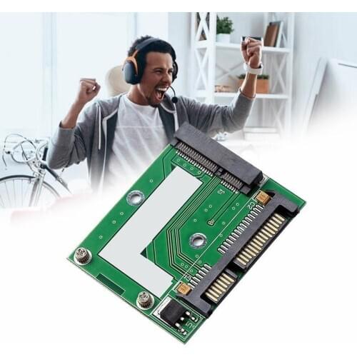 MSATA SSD to 2.5" SATA Gps Adapter Card HDD Hard Drive 3.3V 44pin Card PCI Express Sata Converter Adapter Module For Laptop PC