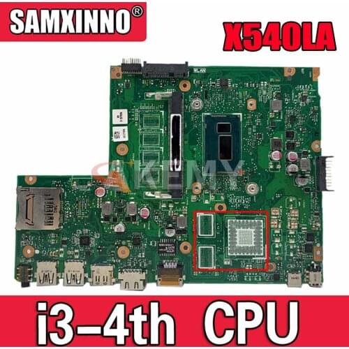 Akemy X540LA Laptop motherboard For Asus X540LJ X540L F540L X540 Test original mainboard 4G-RAM I3-4005U
