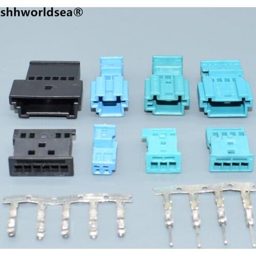 Shhworldsea 2,3,4,6 P Auto connector,Car Speaker plug,Auto stereo plug,Car electric connector for BMW car 8-1452577-A/9-96855