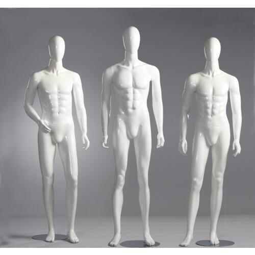 Best Quality New Full Body Gloss White Mannequin Men Model On Display