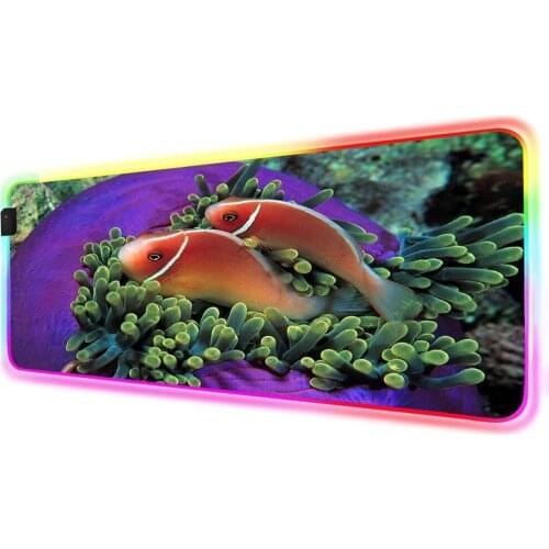 Large Size Mouse Pad 900x400 / 600x300 Xxl Csgo Dota Cartoon Underwater World Gaming Keyboard Lock Edge Mouse Pad Computer Desk