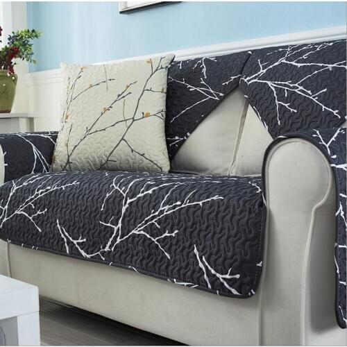 1 piece Sofa Cover Plant Printing Soft Modern Slip Resistant Sofa Slip cover Seat Couch Cover for living Room S-60