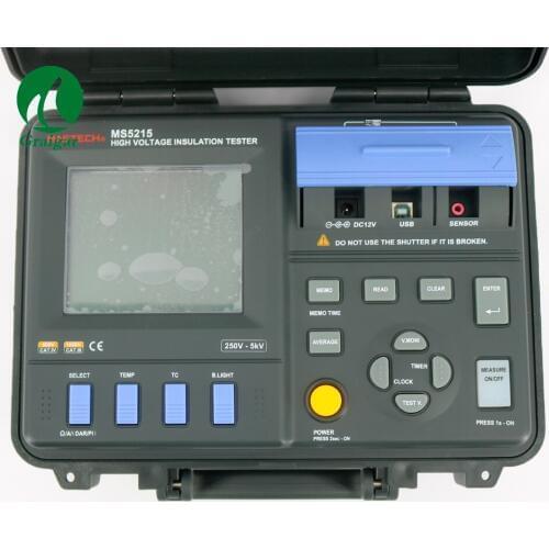 High Power MS5215 Digital Insulation Resistance Tester Built-in Voltage Generator
