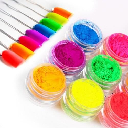 Phosphor Luminescent Long-Lasting PET Nail Pigment Powder for Female