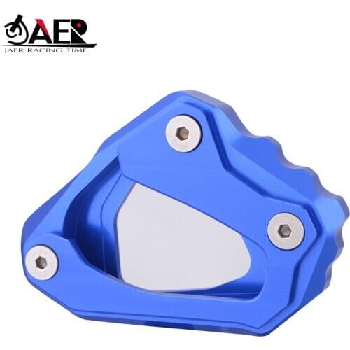 JAER Motorbike CNC SideKickstand Stand Enlarger Extension Plate For Yamaha MT-10 MT10 MT 10 2016 2017 motorcycle kick