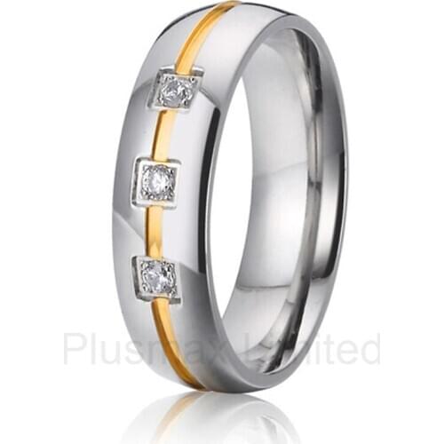 China titanium jewelry Manufacturer ladies promise wedding rings for her