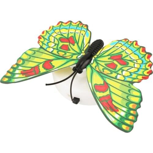 Colorful LED Nigh Lights Butterfly Shape Wall Paste Home Decor For Kids Room Durable Energy-Saving Decorative Lampdiscount