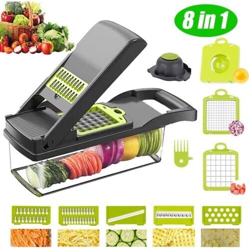 Multifunctional Vegetable Slicer Kitchen Tool Potato Slicer Carrot Grater Steel Mandoline Knife Fruit Salad Kitchen Accessories