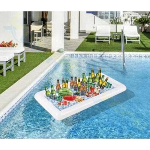 Summer Party Inflatable Salad Bar Buffet Ice Bucket Outdoor Swimming Pool Decoration Food Supplies Toy Fun Wedding Birthday