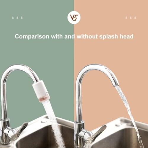Adjustable 360 Faucet Extender Splash-Proof Water Filter Faucet Spray Head Tap Durable Faucet Filter Nozzle Faucet Water Saver