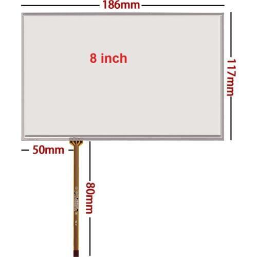 New 8 inch resistance touch screen 186*117
