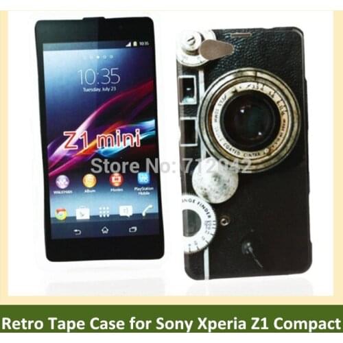 OEEKOI Vintage Style Camera Print Soft TPU Cover Phone Case for Sony Xperia Z1 Compact /Z1 Mini/M51w Free Shipping