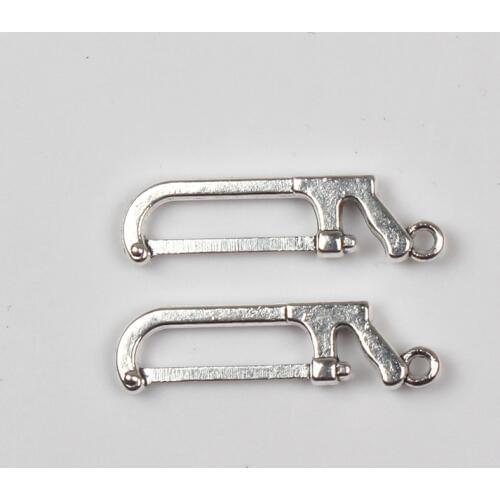 10pcs Charms tools saw 28*8mm Tibetan Silver Plated Pendants Antique Jewelry Making DIY Handmade Craft