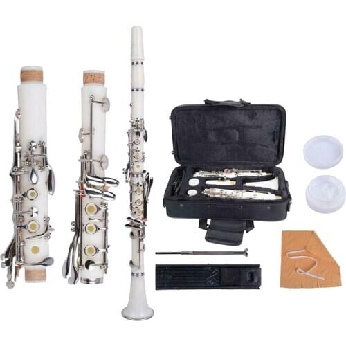Professional B Flat Bakelite Clarinet with Reeds and Screwdriver Instruments