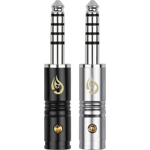 4.4mm Connector Audio Jack 5 Poles Earphone Male Headphone Plug 4.4 For NW-WM1Z/A Wire Connectors Rhodium Plated 1/2/5/10/50pcs