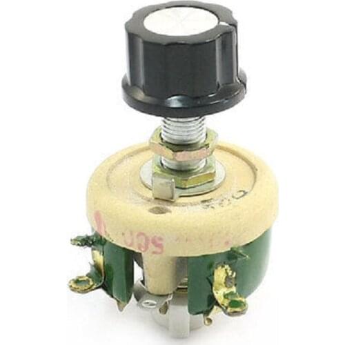 Wirewound Ceramic Potentiometer Adjustable Rheostat Resistor 25W 1R/2R/5R/10R/20R/30R/50R/100R/150R/200R/300R/500R/1KR/2KR